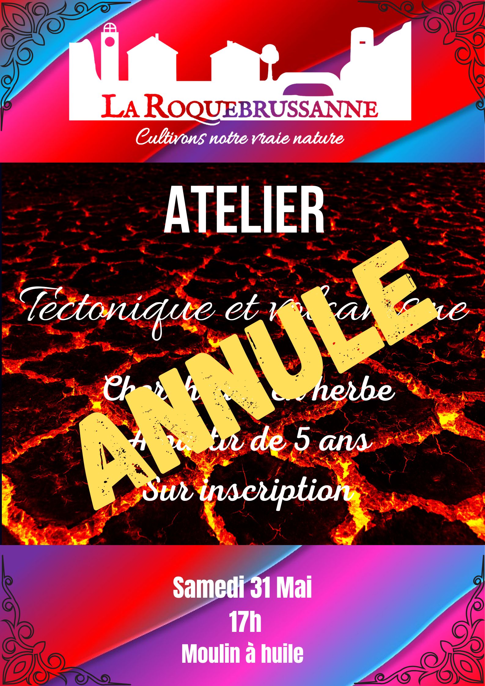 Atelier sciences Mai 25 ANNULE