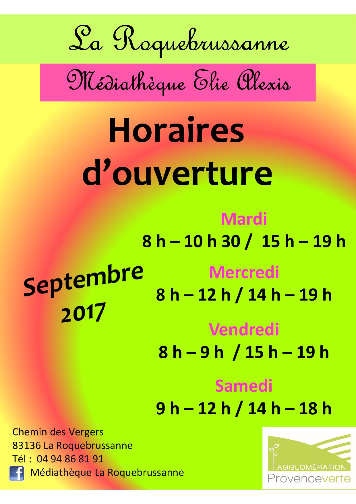Horaires sept 20171
