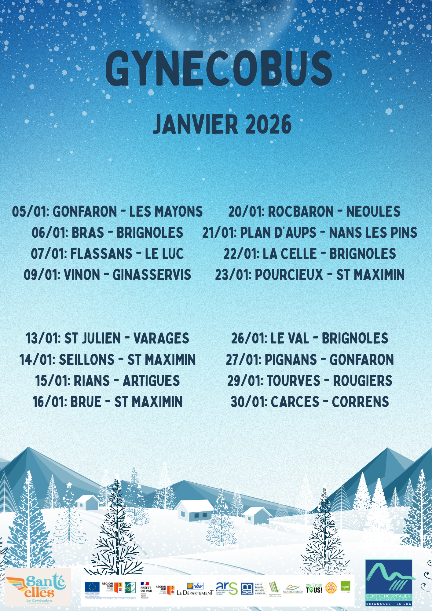 Gyneco bus Janvier 2026